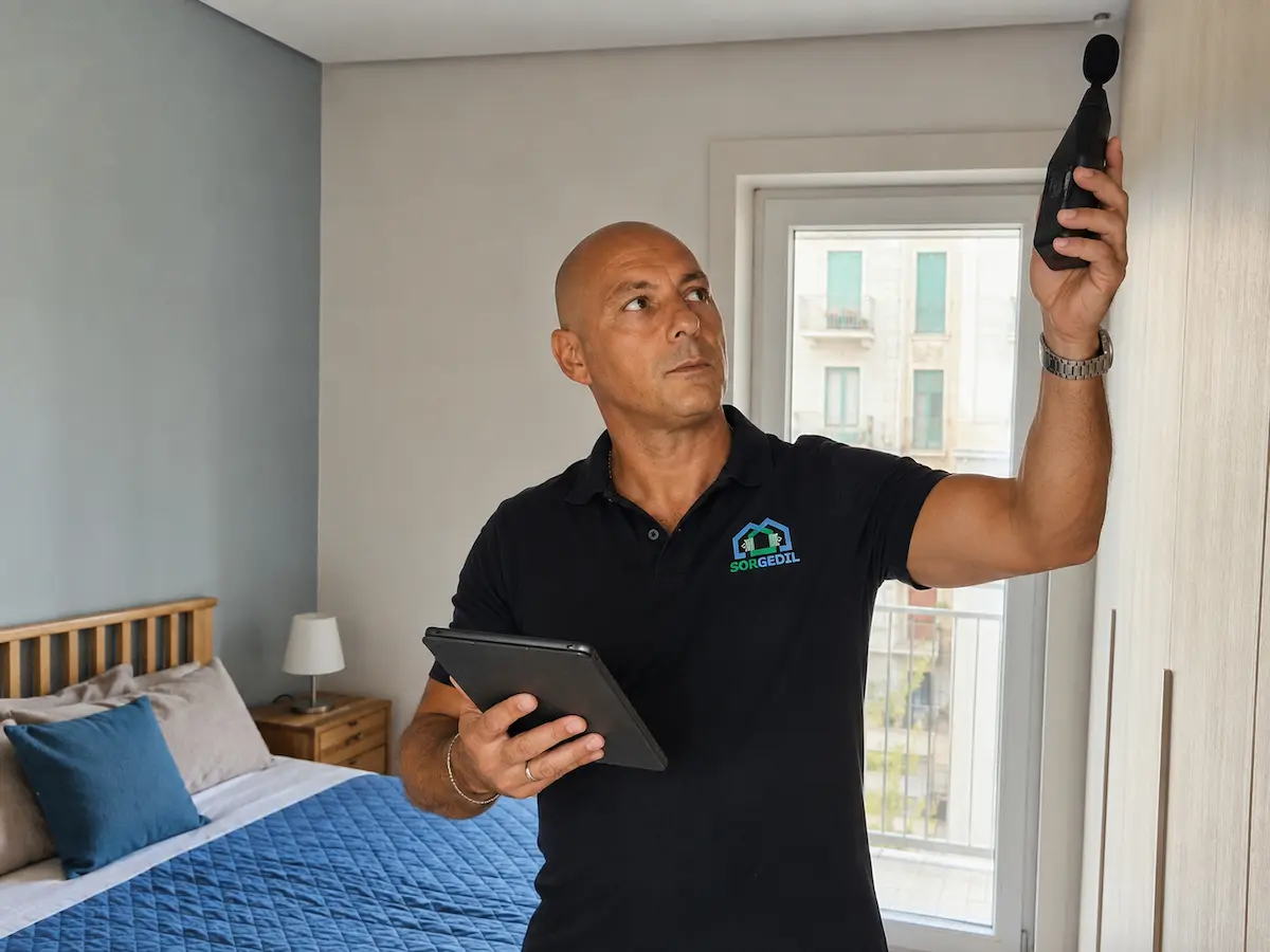 Caso reale Sorgedil di analisi acustica e progetto per una camera da letto a Milano