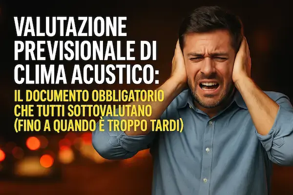 Valutazione Clima Acustico per Scuole, Asili, Ospedali: Quando Serve e Cosa Rischi