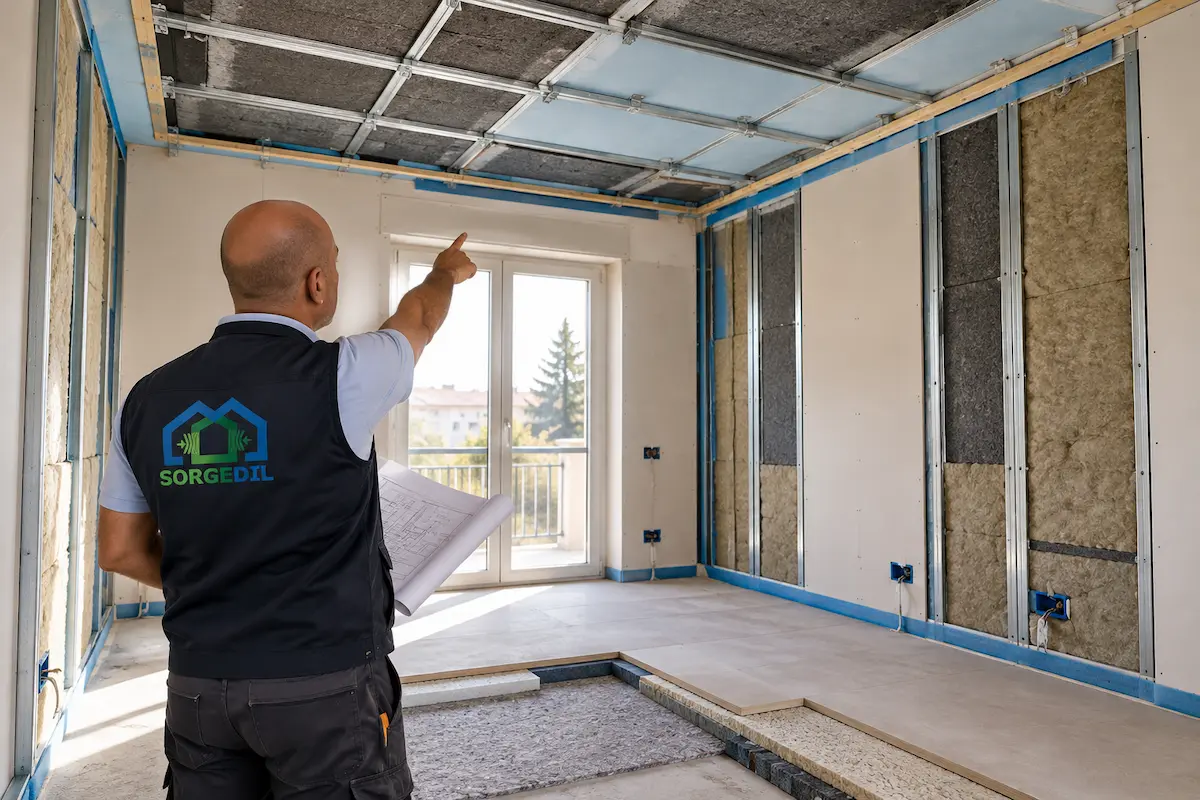 Soffitto in edificio esistente e rumori dall’alto