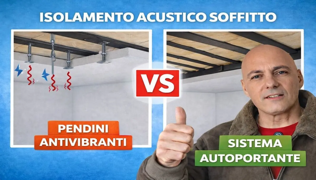 Copertina del video Sorgedil sulla realizzazione di un soffitto insonorizzato